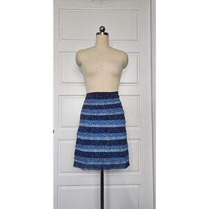 WHBM Tiered Pencil Skirt, Sz 12, Waist: 17.5in L: 19.5in